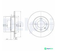 DELPHI 2 X BRAKE DISC BG3505 FOR SEAT VW