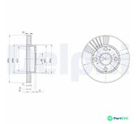 x2 Front Brake Disc Delphi BG3508 Fits Mazda 323 F/P 323 S Braking System Vented