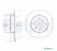 DELPHI 2 X BRAKE DISC BG3764 FOR NISSAN