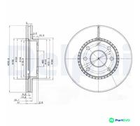 DELPHI BG3790 Brake disc