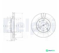 DELPHI 2 X BRAKE DISC BG3794 FOR HONDA
