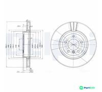 DELPHI 2 X BRAKE DISC BG3830 FOR BMW