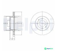 DELPHI 2 X BRAKE DISC BG3946 FOR HYUNDAI