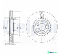 DELPHI 2 X BRAKE DISC BG3951 FOR ALFA ROMEO