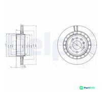 DELPHI 2 X BRAKE DISC BG4046 FOR SAAB