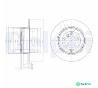 DELPHI 2 X BRAKE DISC BG4066 FOR LAND ROVER