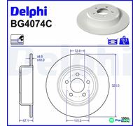 DELPHI 2 X BRAKE DISC BG4074C FOR CHRYSLER