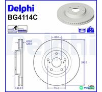 DELPHI 2 X BRAKE DISC BG4114C FOR TOYOTA