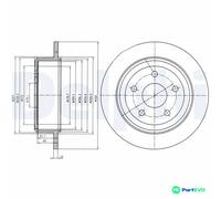 DELPHI 2 X BRAKE DISC BG4157 FOR JEEP