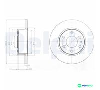 DELPHI 2 X BRAKE DISC BG4165