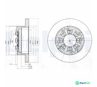 DELPHI 2 X BRAKE DISC BG4171