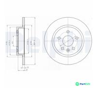 DELPHI 2 X BRAKE DISC BG4199C FOR OPEL VAUXHALL CHEVROLET