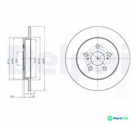 DELPHI 2 X BRAKE DISC BG4201C FOR TOYOTA