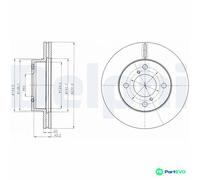 DELPHI 2 X BRAKE DISC BG4271C