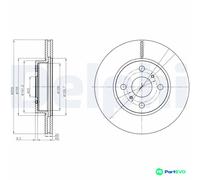 DELPHI 2 X BRAKE DISC BG4274 FOR TOYOTA ASTON MARTIN