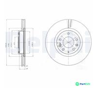 DELPHI 2 X BRAKE DISC BG4316 FOR MAZDA