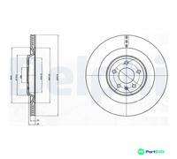 DELPHI 2 X BRAKE DISC BG4387C FOR AUDI