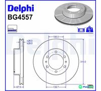 DELPHI 2 X BRAKE DISC BG4557 FOR TOYOTA
