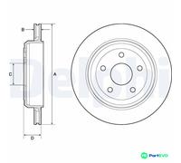 DELPHI 2 X BRAKE DISC BG4802C