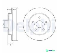 DELPHI 2 X BRAKE DISC BG4928C