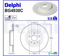 DELPHI 2 X BRAKE DISC BG4930C
