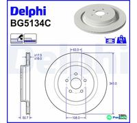 DELPHI 2 X BRAKE DISC BG5134C