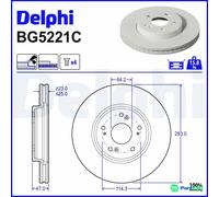 DELPHI 2 X BRAKE DISC BG5221C