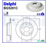 DELPHI 2 X BRAKE DISC BG5281C