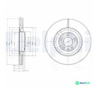 DELPHI 2 X BRAKE DISC BG9003 FOR AUDI