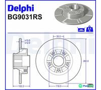 DELPHI 2 X BRAKE DISC BG9031RS