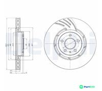 DELPHI 2 X BRAKE DISC BG9052 FOR AUDI