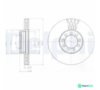 DELPHI 2 X BRAKE DISC BG9062