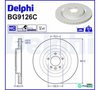 DELPHI 2 X BRAKE DISC BG9126C FOR LAND ROVER