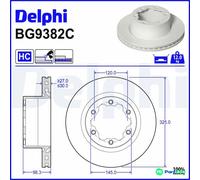 DELPHI 2 X BRAKE DISC BG9382C