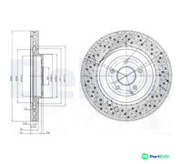 DELPHI 2 X BRAKE DISC BG9876 FOR MERCEDES-BENZ
