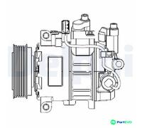 DELPHI AIR CONDITIONING COMPRESSOR CS20474 FOR AUDI
