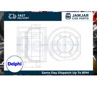 DELPHI BF467 Brake drum