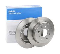 x2 Brake Disc Delphi BG2538 Fits Acura Honda Lotus MG Rover Integra Accord Civic