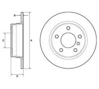 Delphi BG2624 Rear 280mm Plain Brake Disc Pair for BMW 3 Series NEW