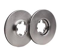 Genuine Delphi Front Vented Brake Discs Set Pair - BG3504