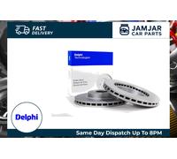 Delphi BG3794 2x Brake Discs Front 240mm Outer Diameter For Honda Capa Jazz Logo