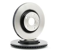 Delphi BG4236C Front Coated Brake Disc Set for Toyota Auris Avensis Corolla V...