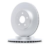 Delphi BG4678C 283mm Front Coated Brake Disc Pair for Nissan Leaf NV200
