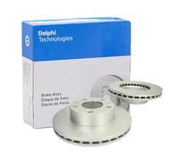 Delphi BG4823C Front Brake Disc Coated Fits Vauxhall Fiat Peugeot Citroen Opel