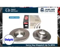 2x Brake disc solid BG5102C DELPHI for FORD TRANSIT Bus TRANSIT Van