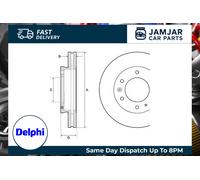 DELPHI BG9140C Brake Disc Front 61mm Height Replacement Fits Ford Ranger
