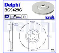 DELPHI BG9429C Brake Disc Front Fits BMW 1 X1 X2 2 Gran Coupe F74 Gran Coupe