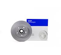 DELPHI Brake Disc Rear With Wheel Bearing & ABS Sensor Ring Fits Renault Megane