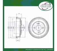 Delphi Brake Drum BF208
