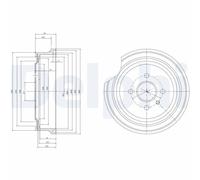 Delphi Brake Drum BF367
